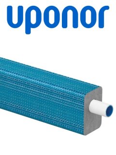 Uponor Uni Pipe PLUS weiß vorgedämmt DHS26 20x2,25 blue 25m 1063562