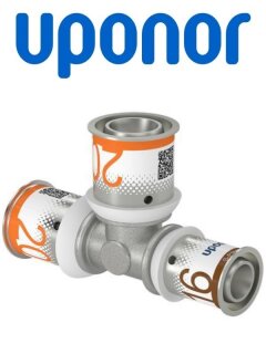 Uponor S-Press PLUS T-Stück reduziert PPSU 20-20-16 1039951