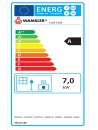 Wamsler Ambiente Line K128F anthrazit metallic 72CM Anschlusss rechts mit geschl. Stahlplatte