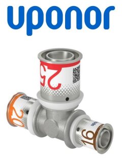 Uponor S-Press PLUS T-Stück reduziert 20-25-16 1070570