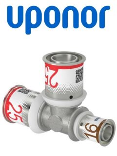 Uponor S-Press PLUS T-Stück reduziert 25-25-16 1070578