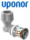 Uponor S-Press PLUS Winkelnippel 25-R3/4"MT 1070535