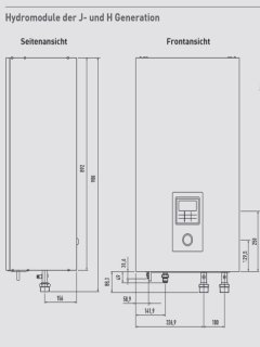 Panasonic Aquarea LT Luft Wasser Wärmepumpe 5kW Einphasig 230 V / 50 Hz KIT-WC09J3E5