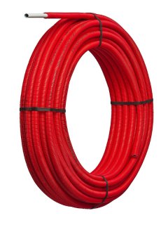 Rohr Alpex F50 Profi 20 x 2.0mm weiss mit Schutzrohr rot im Ring je 50m 83620200