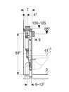 Geberit GIS Element für Wand-WC 100cm mit Omega   461.151.00.1