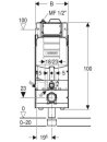 Geberit GIS Element für WWC, 114 cm mit Sigma   461.183.00.1