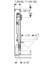 Geberit GIS Element für WWC, 114 cm mit Sigma   461.183.00.1