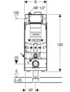 Geberit GIS Element für WWC, 114 cm mit Sigma...