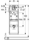 Geberit GIS Element für Urinal, 114 cm,  Universal 461.621.00.1