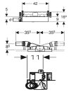 Geberit GIS Element für Dusche mit Wandablauf  d50...