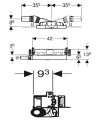 Geberit GIS Element für Dusche mit Wandablauf  d40 461.736.00.1