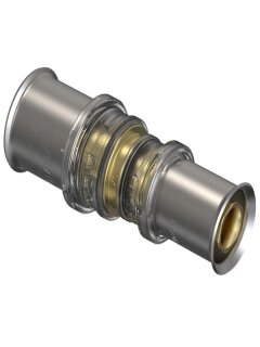 Wavin Mehrschichtverbundrohr M5 Pressfitting Metall Kupplung reduziert 32x25