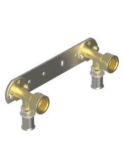Wavin Mehrschichtverbundrohr M5 Pressfitting Metall Halteplatte Typ153  20x1/2"