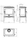 Dovre Kaminofen TAI45 WD Bauart 2