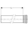 Geberit Silent-PP Rohr mit Muffe d110/3,6 Länge 200cm