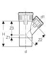 Silent-PP Abzweig 45 Grad d32/32