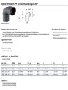 Silent-PP Anschlussbogen 90 Grad d50/58