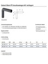 Silent-PP Anschlussbogen 90 Grad verlänger  d50/46