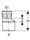 Silent-PP Reduktion exzentrisch d110/40