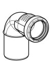 Geberit Silent-PP Bogen 87,5Gr reduziert d40/50