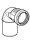 Geberit Silent-PP Bogen 87,5Gr reduziert d40/50