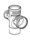 Geberit Silent-PP Bogenabzweigung 87,5Gr zweifach d110/110