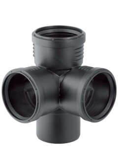 Geberit Silent-PP Eckabzweig 87,5Gr d90/90/90