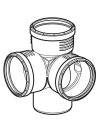 Geberit Silent-PP Eckabzweig 87,5Gr d90/90/90