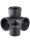 Geberit Silent-PP Eckabzweig 87,5Gr d90/90/90