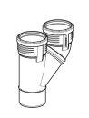 Geberit Silent-PP Parallelabzweig 45Gr d90/90