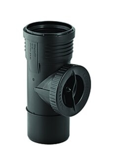 Geberit Silent-PP Reinigungsstück 90Gr mit runder Serviceöffnung d90