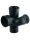 Geberit Silent-PP Schachtbogenabzweig 87,5Gr links d110/75/110