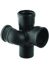 Geberit Silent-PP Schachtbogenabzweig 87,5Gr rechts d110/75/110