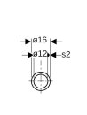 Geberit Systemrohr ML, Stangenware d16, L:5m