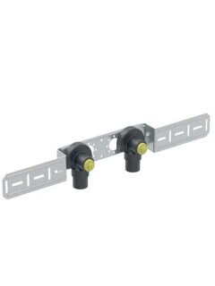 Geberit FlowFit Anschlusswinkel 90Grvormontiert 2-fach gedämmt Rg+ d20-Rp1/2