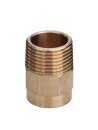 Uebergangs-Nippel Rotguss 35mm x 1 1/2" AG 4243g