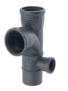 Geberit Silent-Pro Kombibogeneckabzweig 87,5Gr d90/90/50 rechts 393.462.14.1