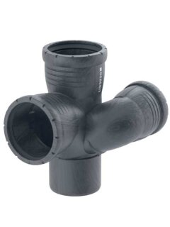 Geberit Silent-Pro Schachtbogenabzweig 87,5Gr d90/75/90 links 393.464.14.1