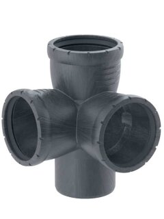 Geberit Silent-Pro Eckabzweig 87,5Gr d125/110/110 393.662.14.1