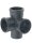 Geberit Silent-Pro Eckabzweig 87,5Gr d125/110/110 393.662.14.1