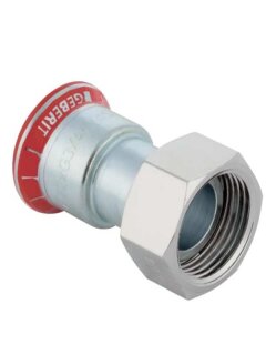 Geberit Mapress C-Stahl Anschluss mit Überwurfmutter d18x 1/2"