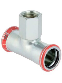 Geberit Mapress C-Stahl T-Stück mit IG d15-Rp1/2-15 verzinkt