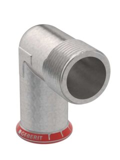 Geberit Mapress C-Stahl Übergangswinkel 90Gr mit IG d28-Rp1 verzinkt