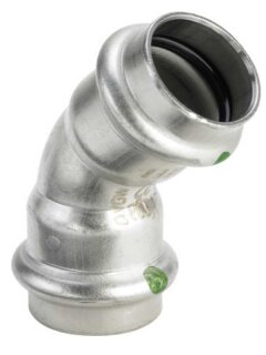 Viega Sanpress Inox-Bogen 45°  mit SC-Contur 15 Viega 435776