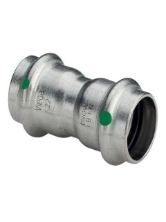 Viega Sanpress Inox-Muffe  mit SC-Contur 15 Viega 436155