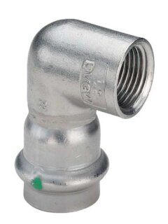 Viega Sanpress Inox-Winkel 90°  mit SC-Contur 22xRp1   Viega 437039