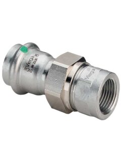 Viega Sanpress Inox-Verschraubung SC flachd. 22xRp1   Viega 437510